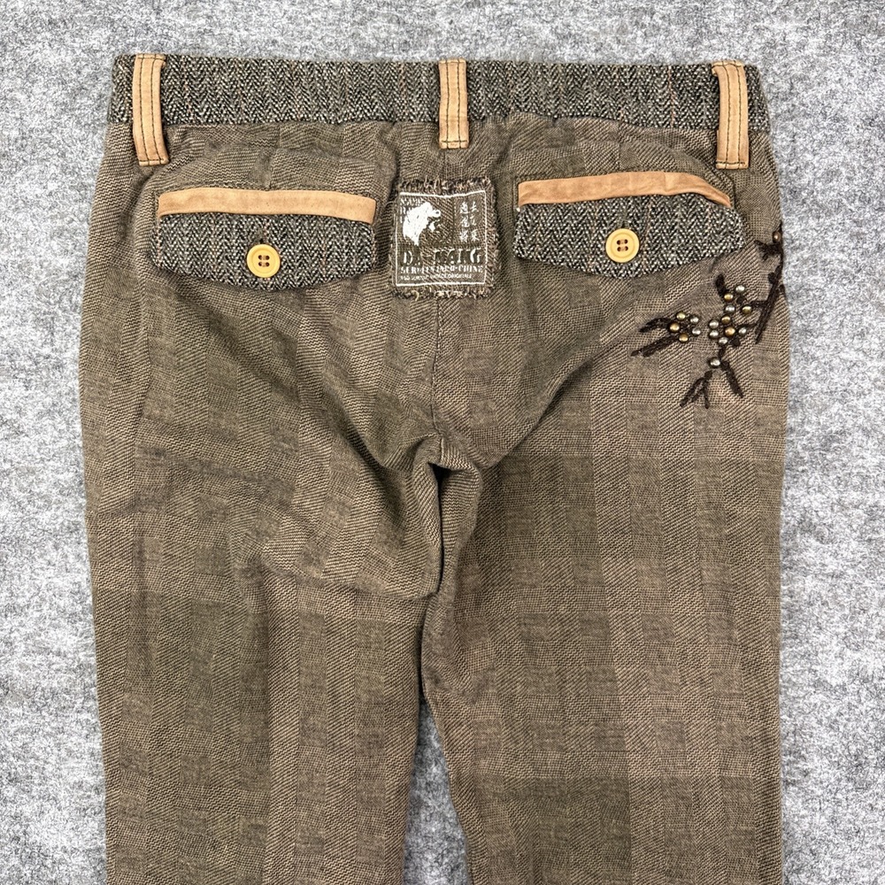 Da-Nang Brown Tweed Accent Pants - Picture 5 of 16